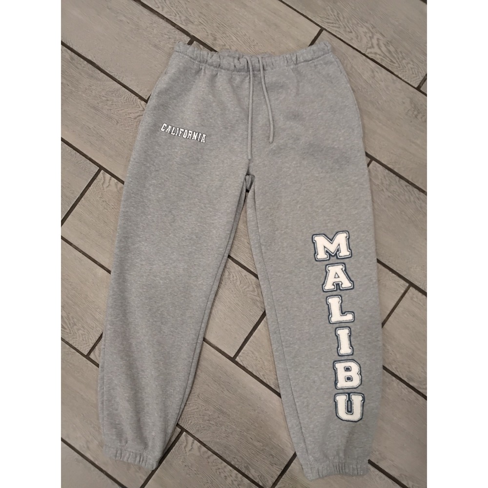 Faded Rose Essentials Malibu California Sweatpants Gray Joggers Mens Large